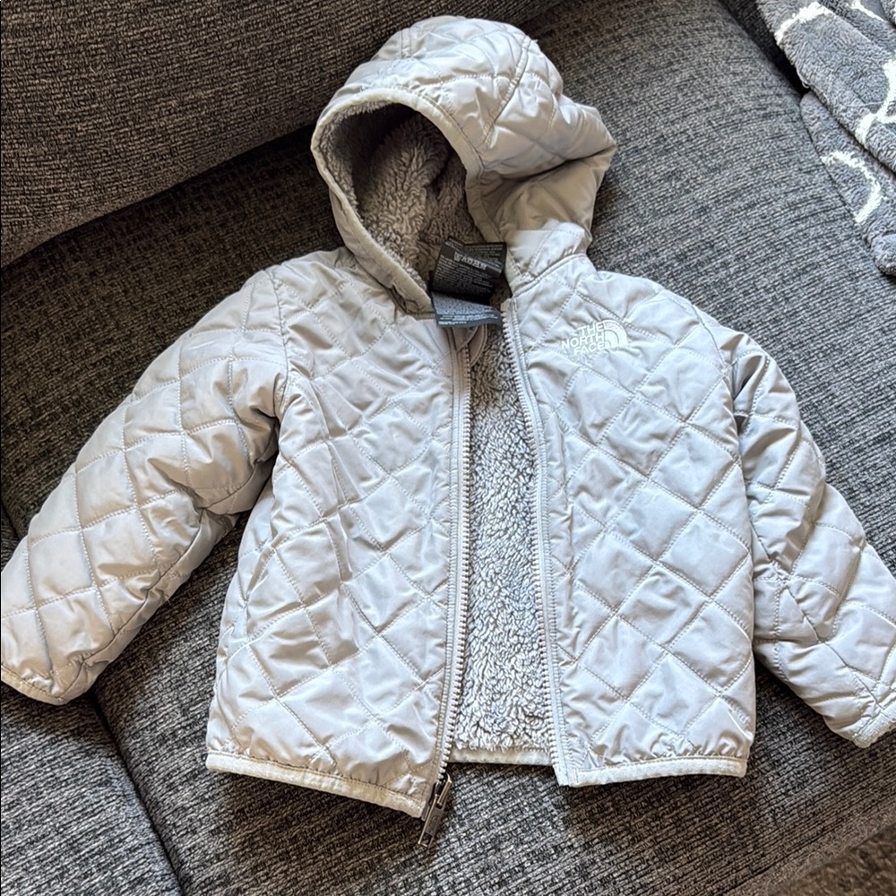 The North Face Kids Quilted Gray Jacket